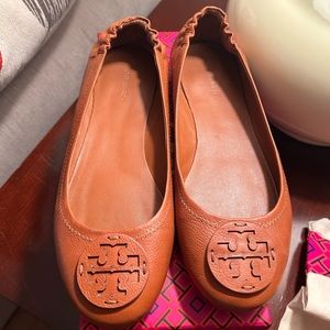 Tory Burch Minnie In Bourbon Miele Size 9